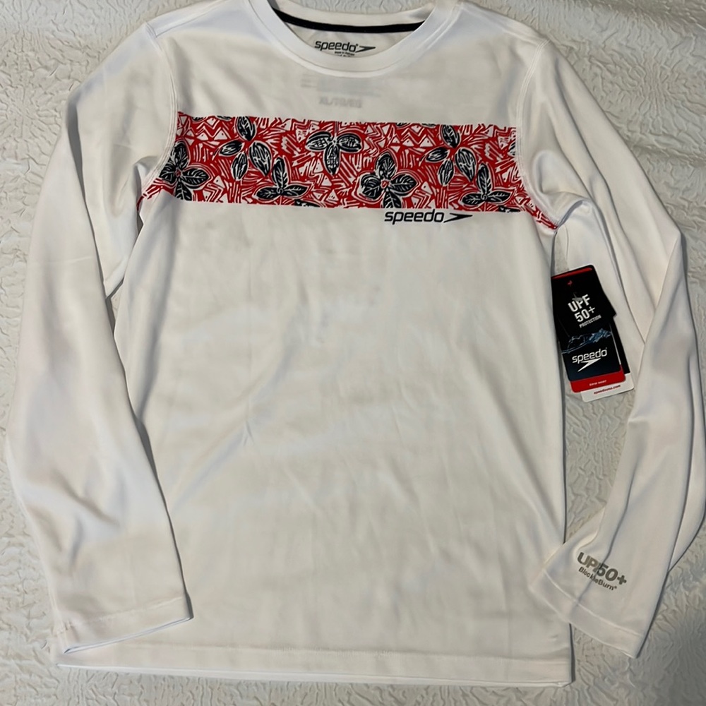 NWT Speedo Rashguard - Girls XL
